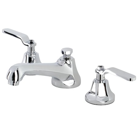 Kingston Brass KS4461KL Widespread Bathroom Faucet with Brass Pop-Up, Polished Chrome KS4461KL